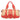 Coral & Beige Valentino Top Handle Tote