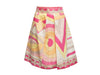 Vintage Pink & Multicolor Emilio Pucci 1960s Abstract Printed Skirt