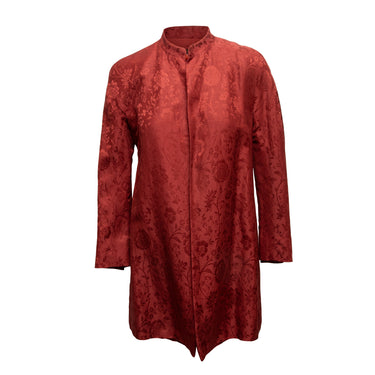 Vintage Red Fendi Jacquard Jacket Size EU 40 - Designer Revival
