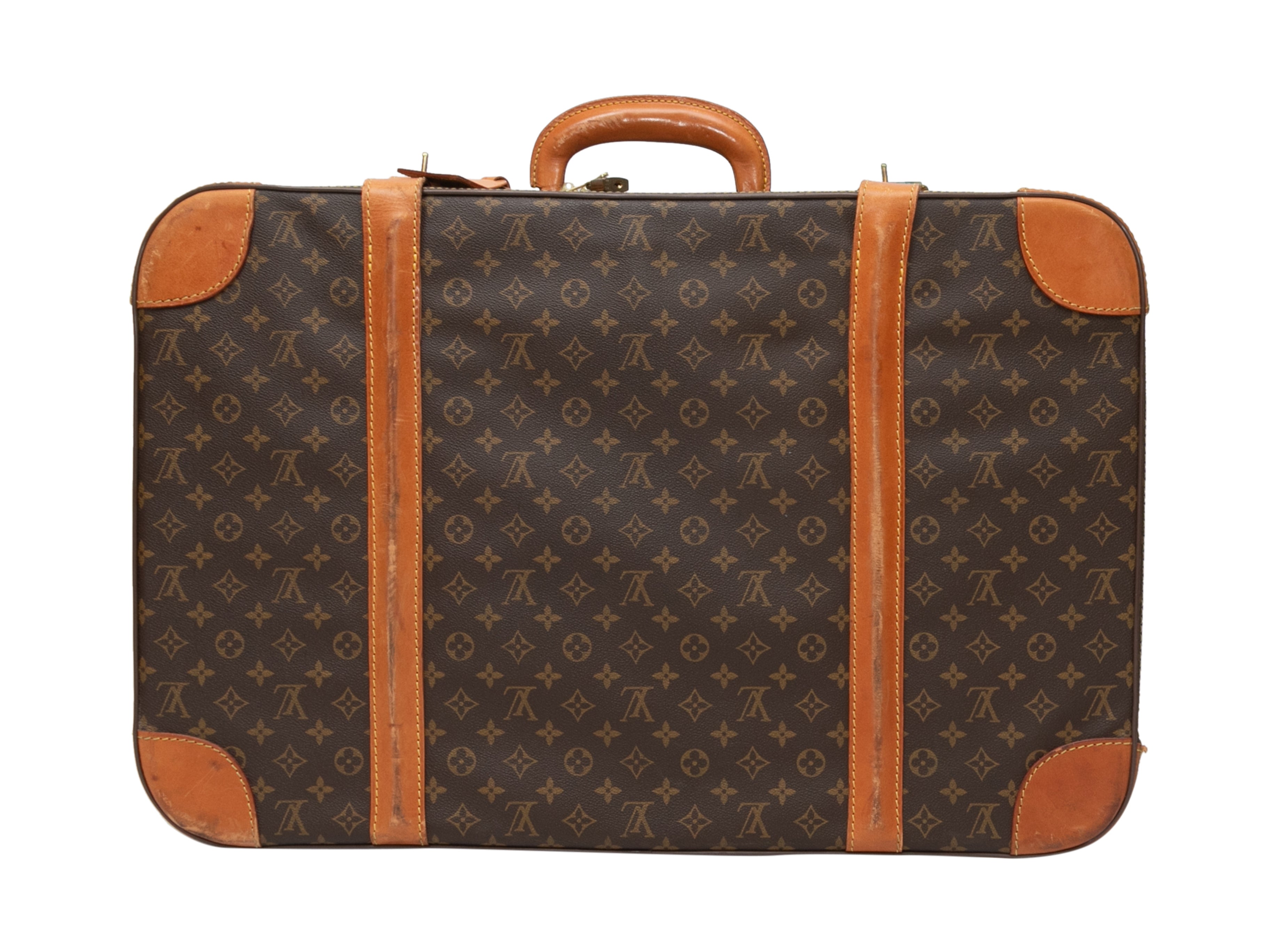 Vintage Brown Louis Vuitton Monogram Suitcase - Designer Revival