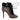 Black & Gold McQ Alexander McQueen Studded Peep-Toe Booties Size 39