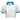 White & Blue Versace Cropped Logo Polo Shirt Size IT 44