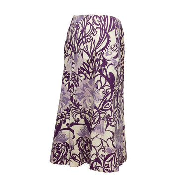 Vintage Purple & White Emilio Pucci 60s Floral Print Skirt Size S - Atelier-lumieresShops Revival
