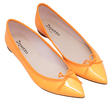 Marigold Repetto Patent Pointed-Toe Flats Size 41 - Designer Revival