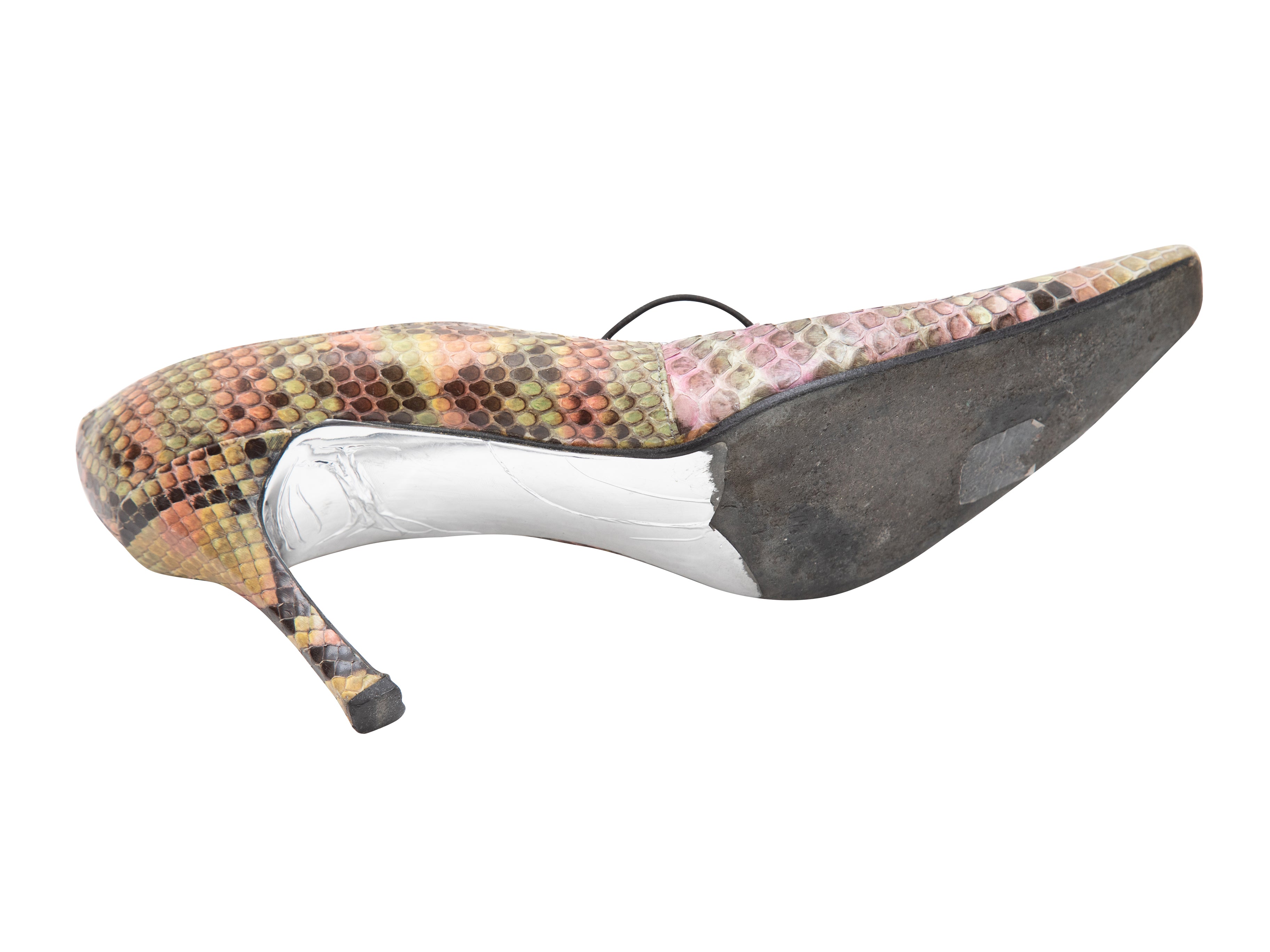 Versace Multicolor Snake Print Heels for Women Online India at Darveys.com