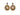 Pearl Jennifer Miller Diamond & Topaz Fleur de Lis Pierced Earrings - Designer Revival