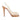 White Christian Louboutin Mesh & Cork Slingback Heels Size 37