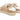 Tan & White Saint Laurent Suede Spellout Low-Top Sneakers Size 37.5