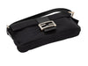 Black Fendi Neoprene & Leather Baguette Bag