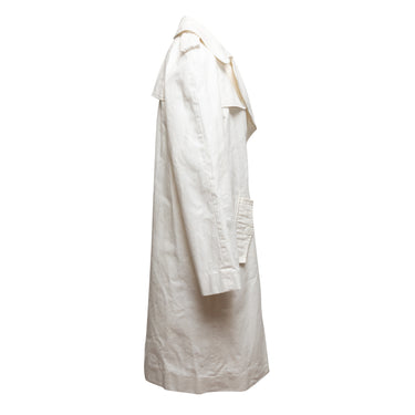 White D&G Cotton Trench Coat Size IT 44 - Designer Revival