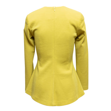 Vintage Chartreuse Marc Bouwer Long Sleeve Top Size M/L - Designer Revival