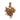 Gold-Tone & Purple Christian Lacroix Heart Pendant
