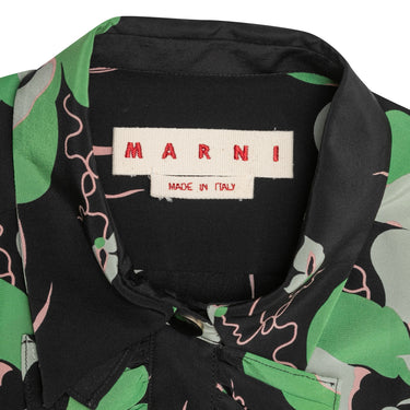 Black & Multicolor Marni Floral Print Blouse Size US S - Designer Revival