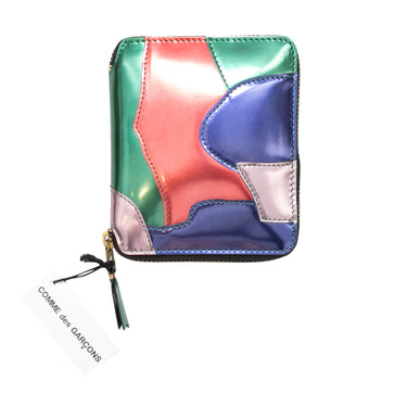 Multicolor Comme Des Garcons Patchwork Leather Zip Wallet