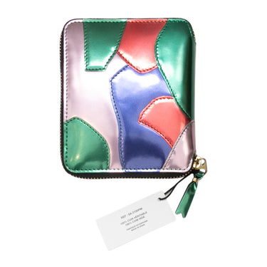 Multicolor Comme Des Garcons Patchwork Leather Zip Wallet