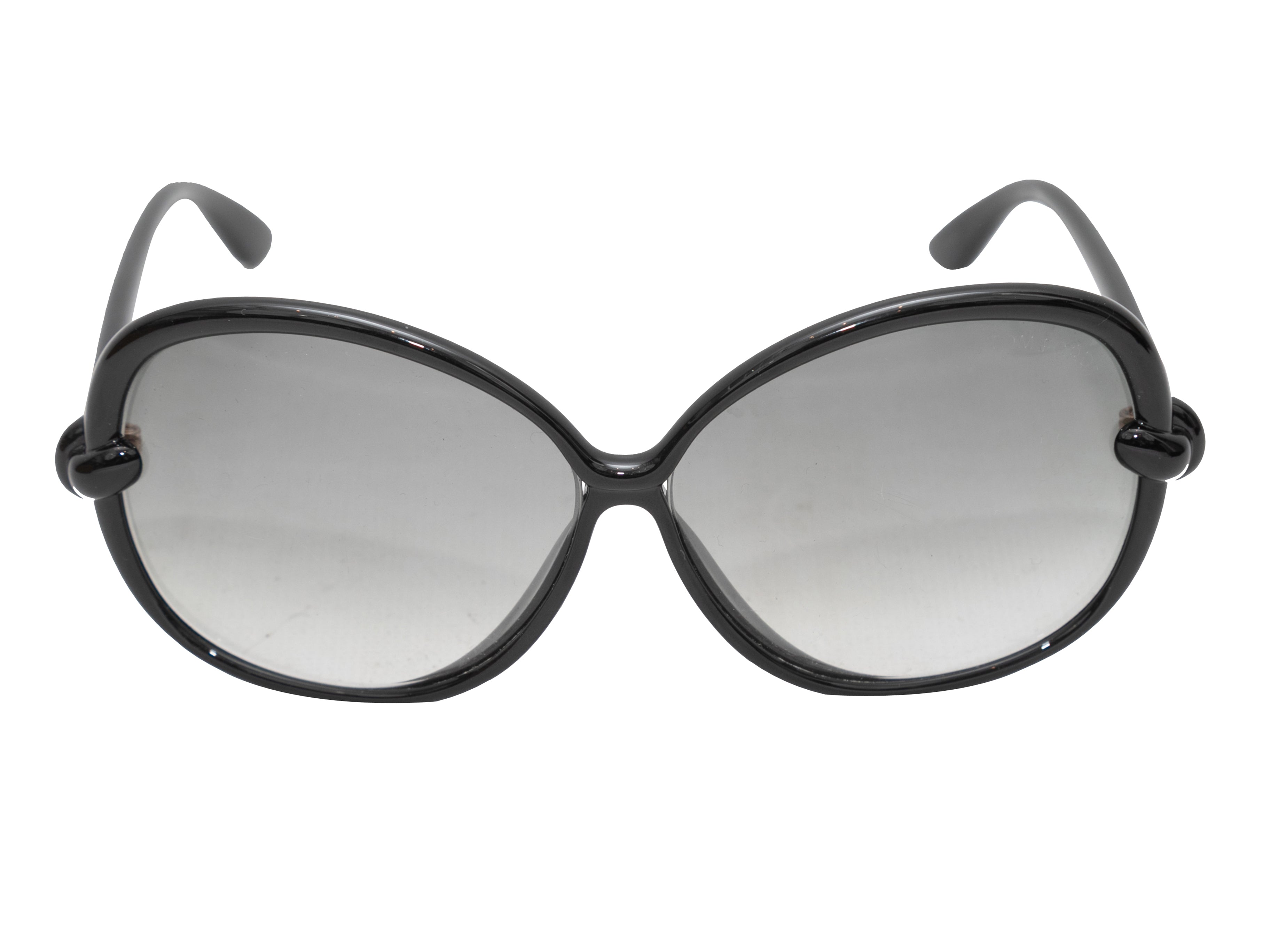 Black Tom Ford Sonja Oversized Sunglasses - Designer Revival