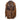 Brown Isabel Marant Goat Fur & Leather Fringe Jacket Designer Size 1