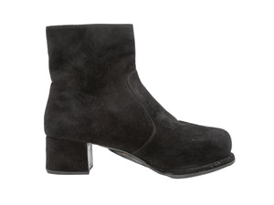 Black Prada Suede Ankle Boots