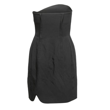 Black Miu Miu Strapless Mini Dress Size IT 40
