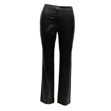 Black Chanel Spring/Summer 2009 Shiny Trousers Size EU 36 - Designer Revival