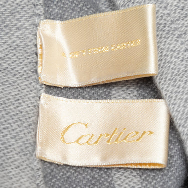 Grey Cartier Cashmere Scarf - Designer Revival