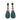 Teal Jade & Pave Diamond Bavna Carved Pierced Drop Earrings