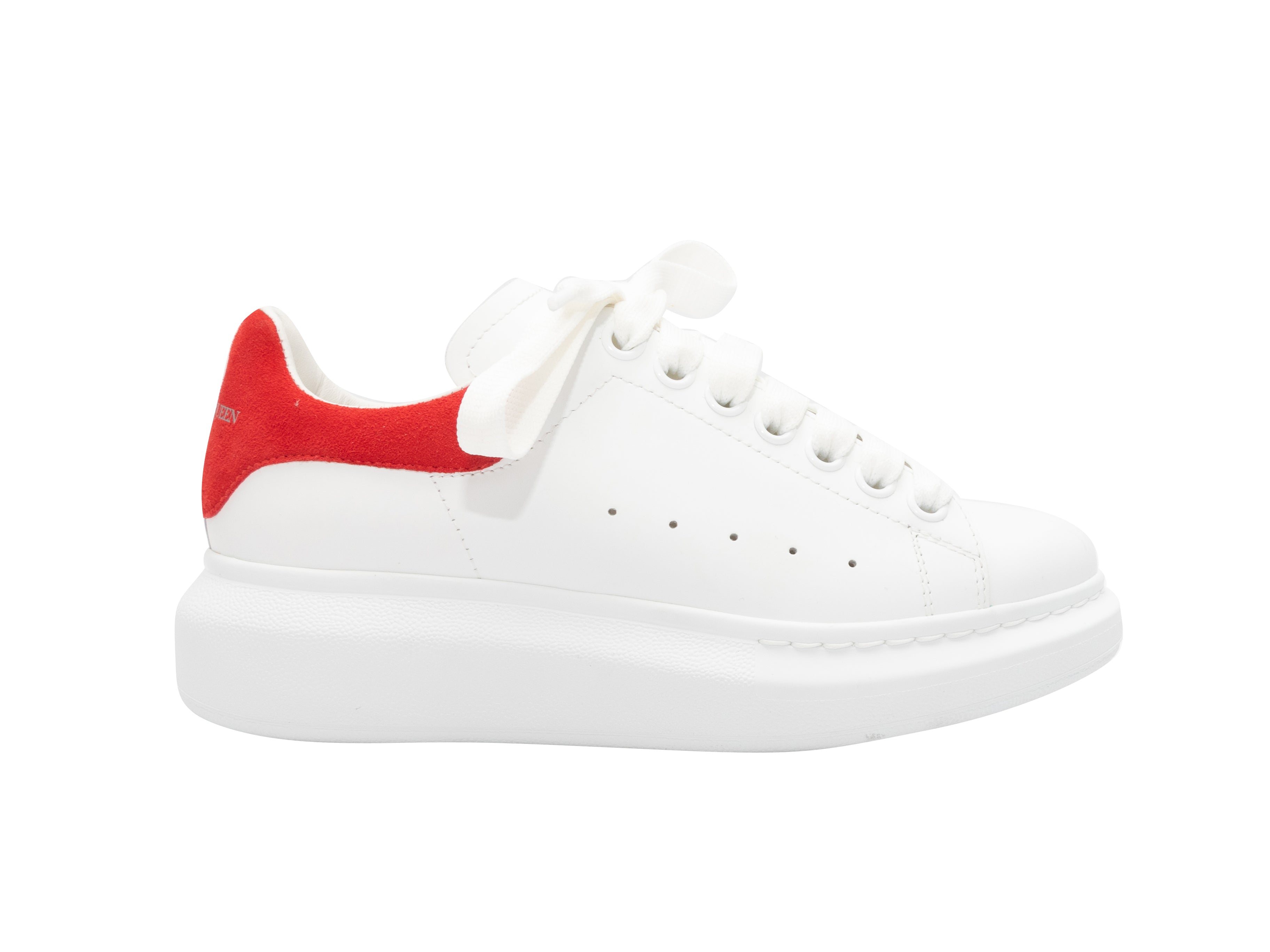 interview Grund opdragelse White & Red Alexander McQueen Low-Top Sneakers | Designer Revival