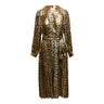 Gold & Black Runway Marc Jacobs Silk Cheetah Print Dress Size US 2 - Designer Revival