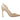 Gold Manolo Blahnik Pointed-Toe Ankle Strap Glitter Pumps Size 40
