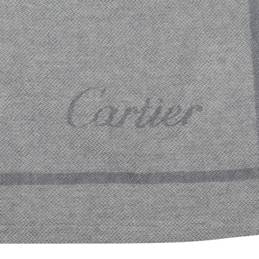 Grey Cartier Cashmere Scarf - Designer Revival
