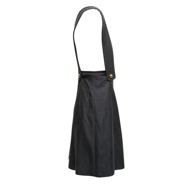 Black Miu Miu Suspender Skirt Size IT 44