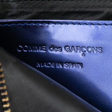 Multicolor Comme Des Garcons Patent Patchwork Wallet - Designer Revival