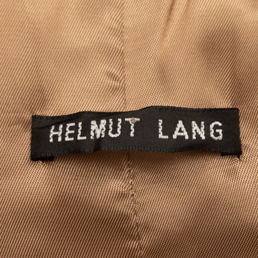 Vintage Tan Helmut Lang Fall/Winter 2000 Leather Coat Size EU 44 - Designer Revival