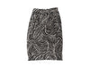 Vintage Black & White Saint Laurent Zebra Print Silk Skirt