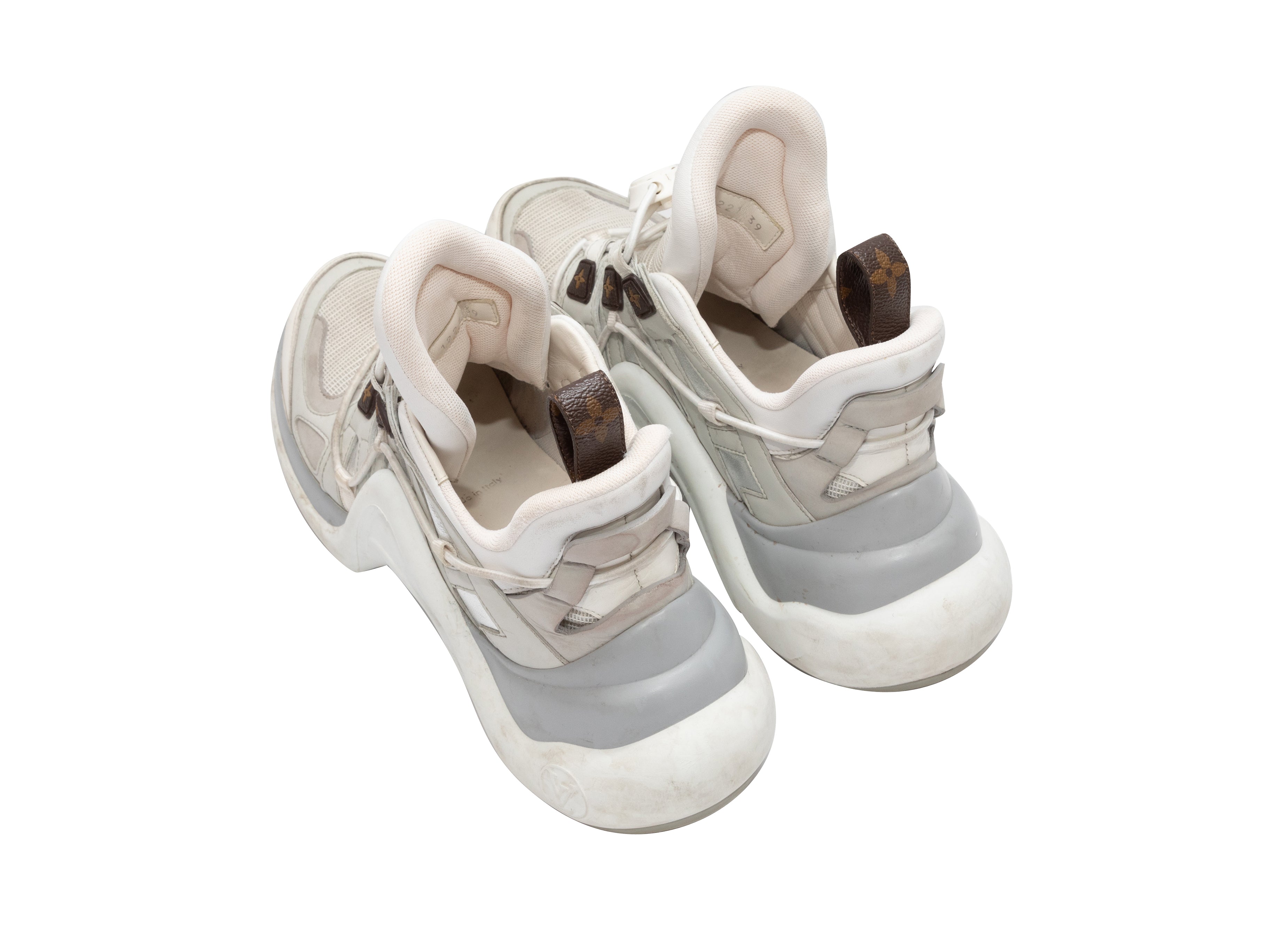LOUIS VUITTON #35782 White Leather Archlight Sneakers (US 9 EU 39