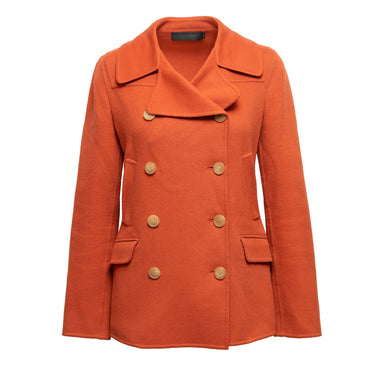 Orange Calvin Klein Collection Cashmere Peacoat Size US 4 - Atelier-lumieresShops Revival