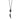 White & Black Bavna Pearl, Onyx, & Pave Diamond Horn Lariat Necklace