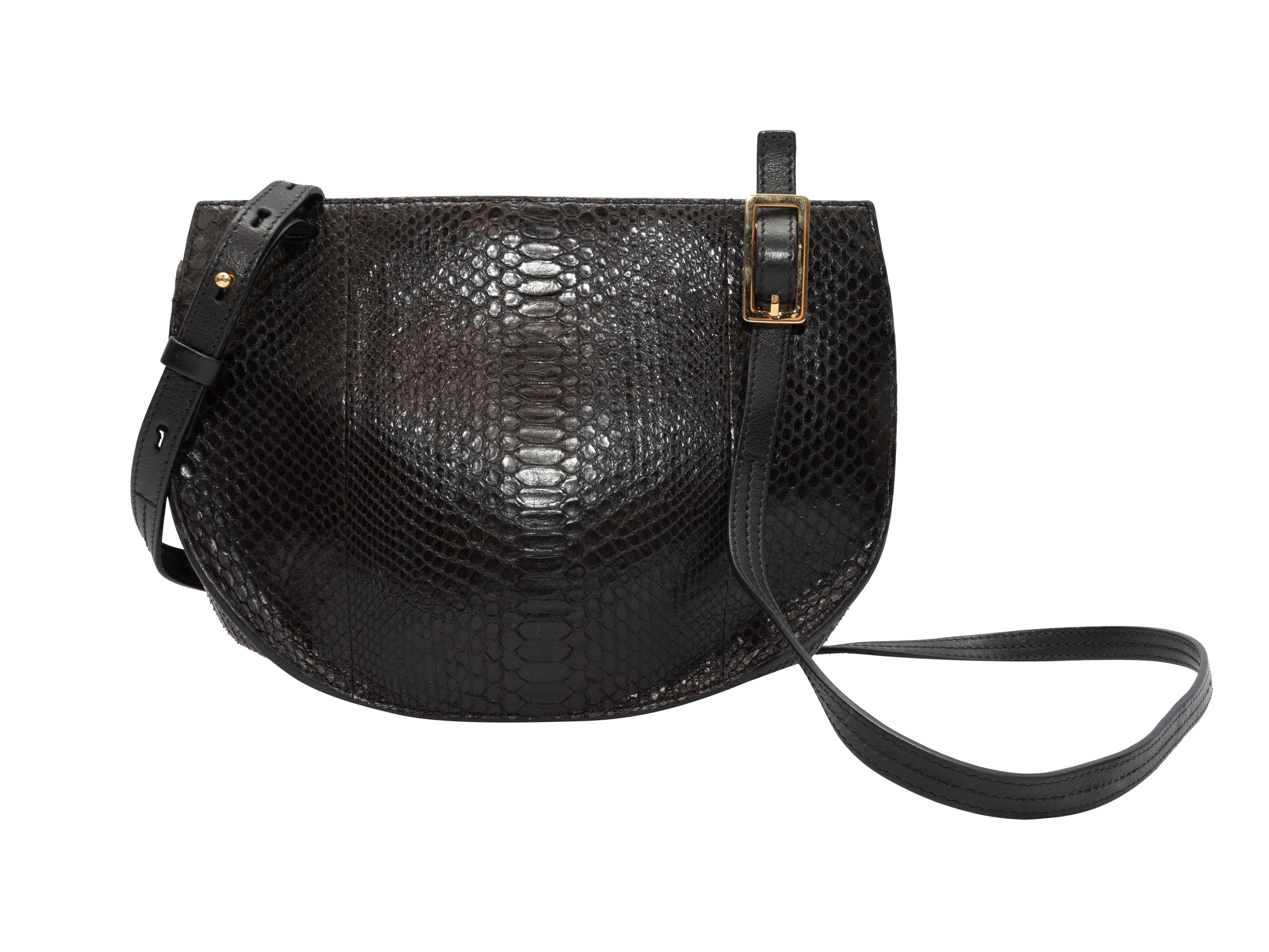 Black Chloe Snakeskin Georgia Crossbody Bag – Designer Revival