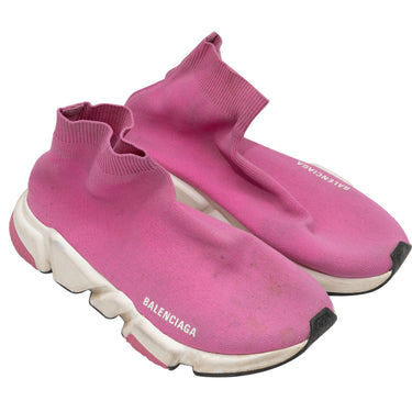 Pink Balenciaga High-Top Sock Sneakers Size 40 - Designer Revival