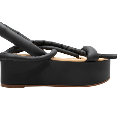 Black MM6 Maison Margiela Platform Sandals Size 37 - Designer Revival