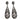 Silver-Tone & Pave Diamond Bavna Teardrop Pierced Earrings - Designer Revival