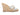 Silver & Beige Christian Louboutin Espadrille Wedges Size 40 - Designer Revival