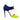 Navy & Neon Yellow Christian Louboutin Color Block Suede Heels Size 37