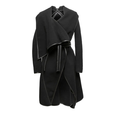 Black Gareth Pugh Wrap Coat Size US S - Designer Revival