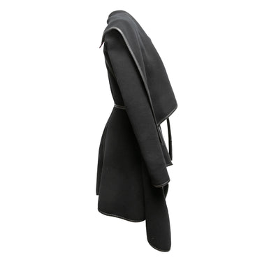 Black Gareth Pugh Wrap Coat Size US S - Designer Revival