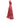 Red & White Oscar de la Renta Printed Maxi Dress Size US S