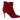 Red Gianvito Rossi Pointed-Toe Suede Heeled Ankle Boots Size 41