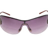 Vintage Silver-Tone Gucci Shield Sunglasses - Designer Revival
