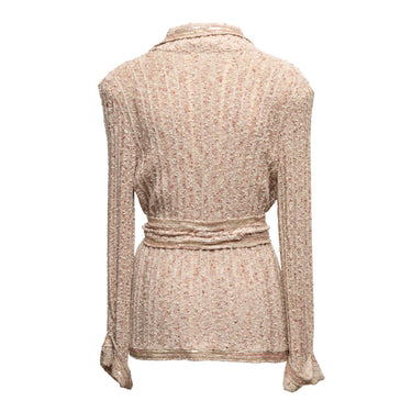 Beige Chanel Spring/Summer 2006 Knit Jacket Size FR 48 - Designer Revival