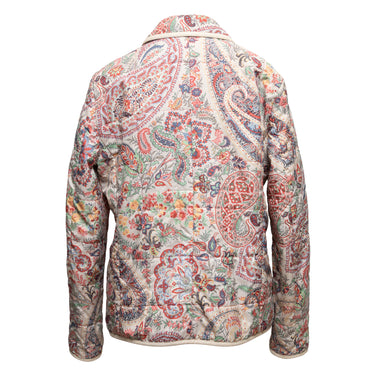 Multicolor Etro Paisley Print Quilted Jacket Size IT 46